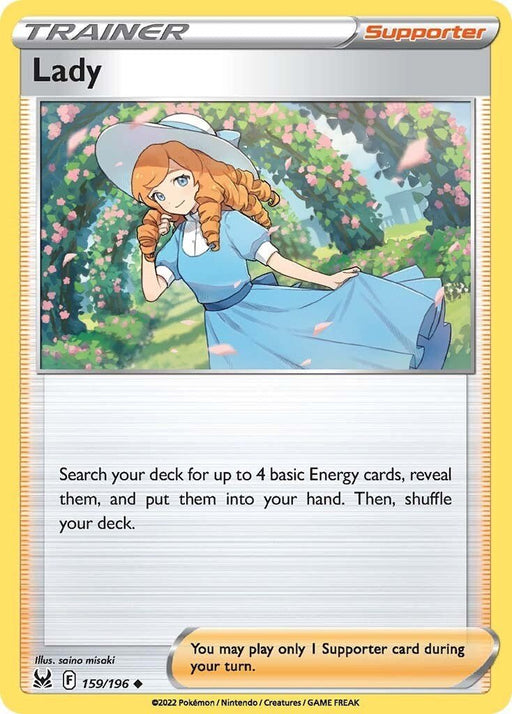 Pokemon Lady 159/196 SWSH11: Lost Origin Reverse Holo - EternaCards