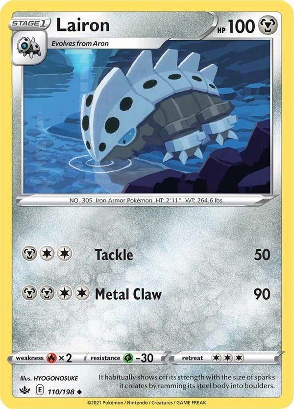 Pokemon Lairon 110/198 SWSH06: Chilling Reign Normal