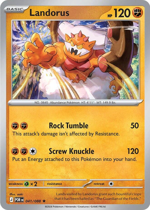 Pokemon Landorus 041/088 ME03: Perfect Order Holo - EternaCards