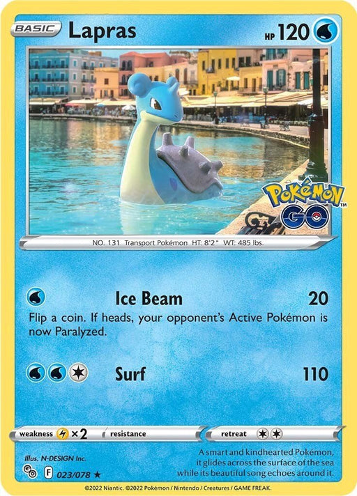 Pokemon Lapras 023/078 Pokemon GO Holo - EternaCards