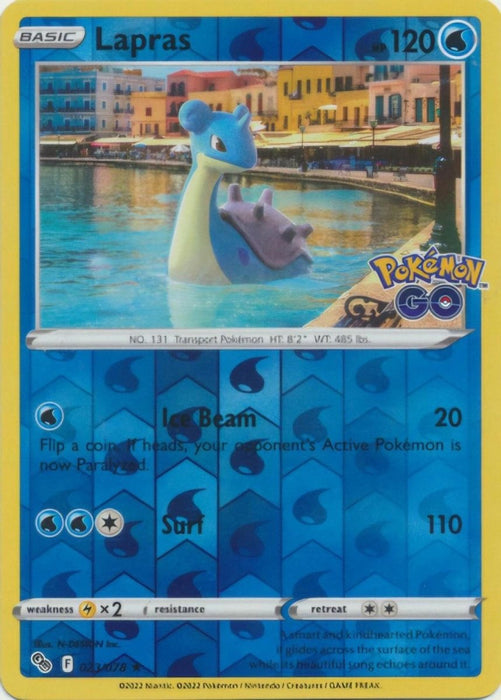 Pokemon Lapras 023/078 Pokemon GO Holo - Eterna Cards