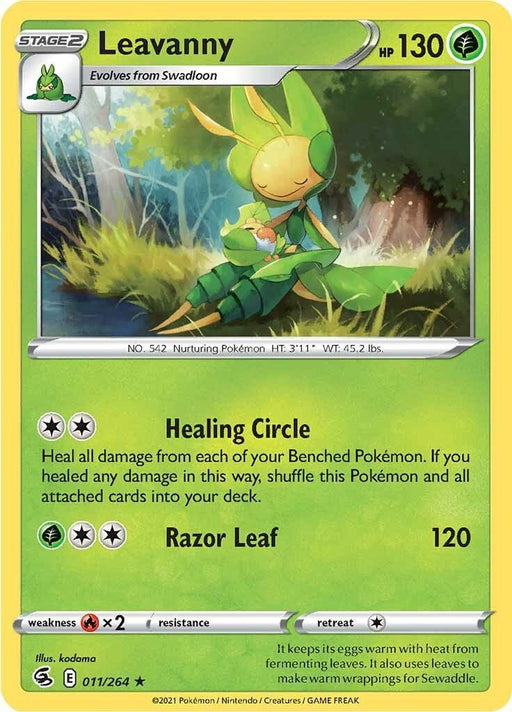 Pokemon Leavanny 011/264 SWSH08: Fusion Strike Normal - Eterna Cards
