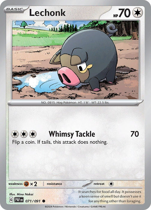 Pokemon Lechonk - 071/091 071/091 SV: Paldean Fates Normal - EternaCards