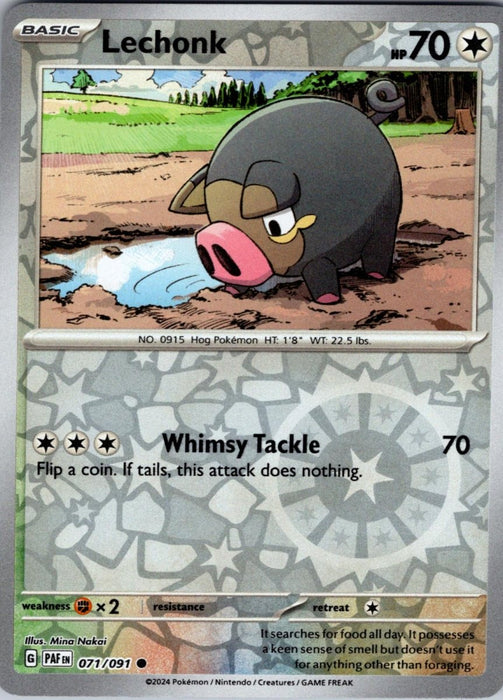Pokemon Lechonk - 071/091 SV: Paldean Fates Normal - Eterna Cards