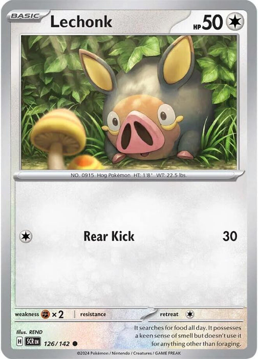 Pokemon Lechonk 126/142 SV07: Stellar Crown Normal - EternaCards