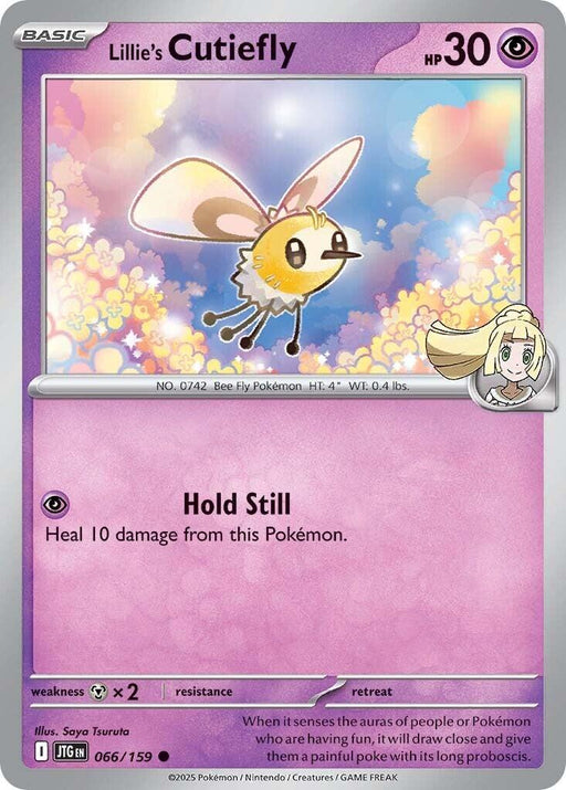 Pokemon Lillie's Cutiefly 066/159 SV09: Journey Together Reverse Holo - Eterna Cards