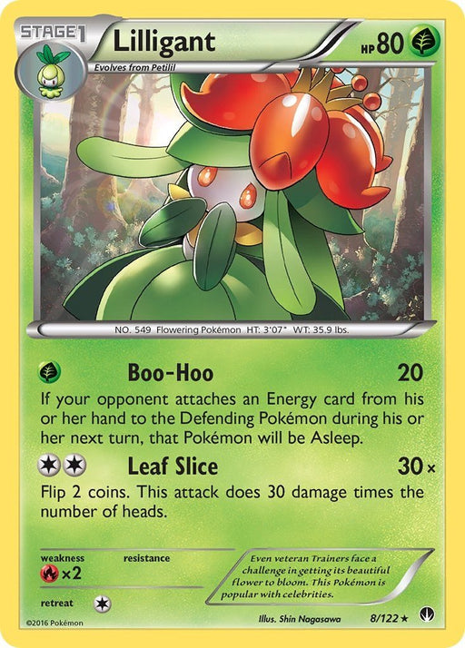 Pokemon Lilligant 8/122 XY - BREAKpoint Reverse Holo - EternaCards