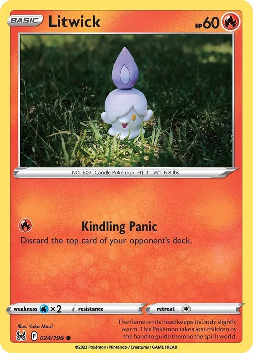 Pokemon Litwick 024/196 SWSH11: Lost Origin Normal - EternaCards