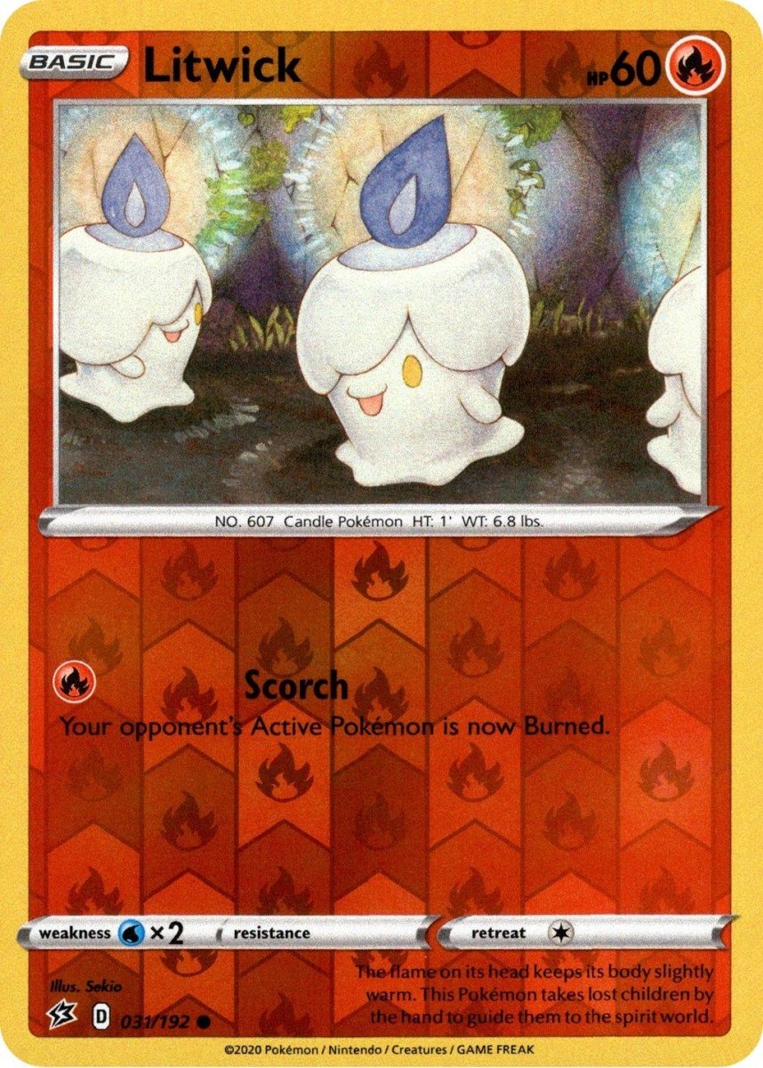 Pokemon Litwick 031/192 SWSH02: Rebel Clash Normal