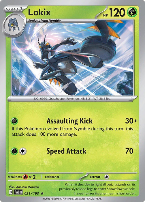 Pokemon Lokix 021/193 SV02: Paldea Evolved Reverse Holo - EternaCards