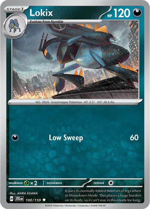 Pokemon Lokix 100/159 SV09: Journey Together Normal - Eterna Cards