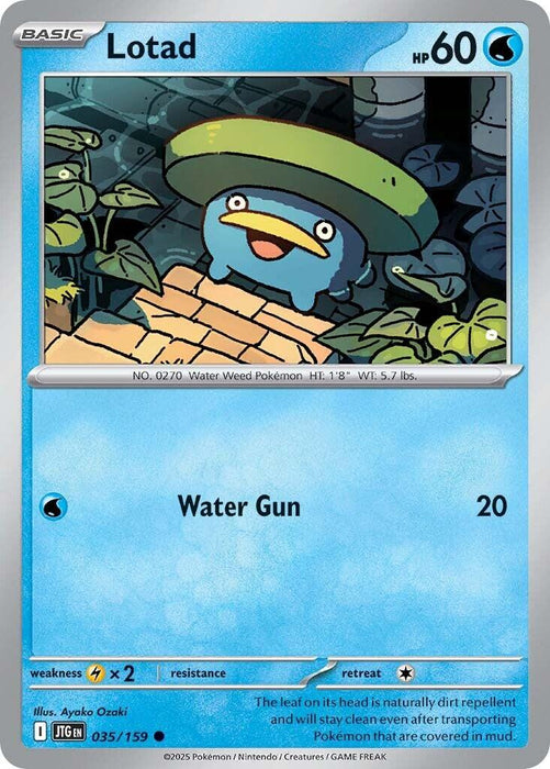 Pokemon Lotad 035/159 SV09: Journey Together Reverse Holo - EternaCards