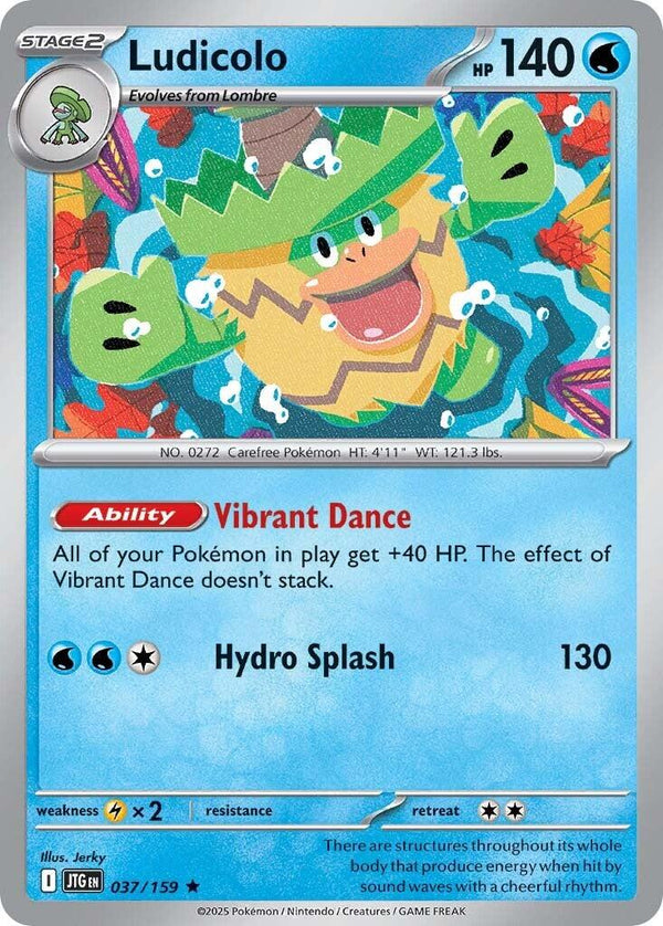 Pokemon Ludicolo 037/159 SV09: Journey Together Holo