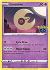 Pokemon Lunatone 034/078 Pokemon GO Normal