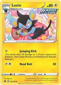Pokemon Luxio (41) 041/159 SWSH: Crown Zenith Normal - EternaCards
