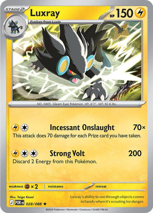 Pokemon Luxray 028/088 ME03: Perfect Order Holo - EternaCards