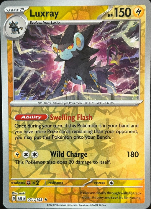 Pokemon Luxray 071/193 SV02: Paldea Evolved Holo - Eterna Cards