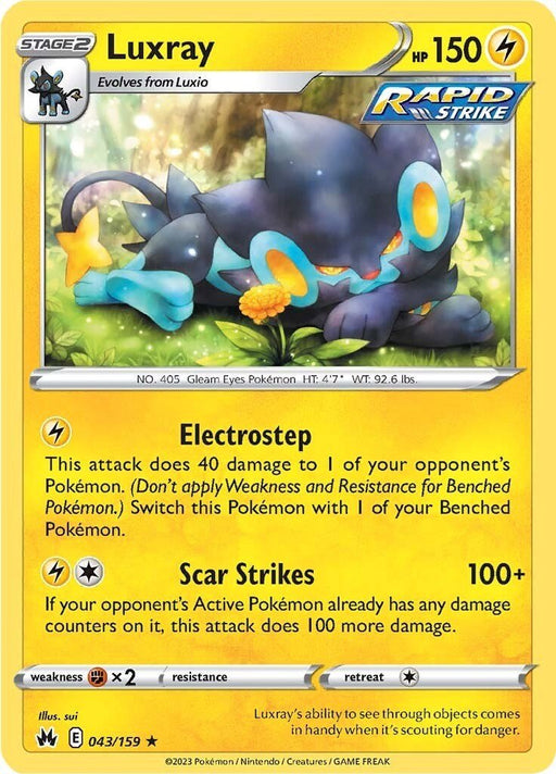 Pokemon Luxray (43) 043/159 SWSH: Crown Zenith Reverse Holo - EternaCards