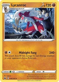 Pokemon Lycanroc 074/159 SWSH: Crown Zenith Normal - EternaCards