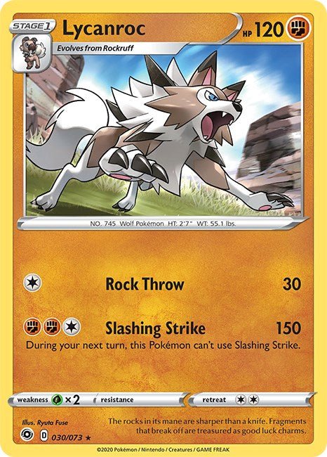 Pokemon Lycanroc 30/73 Champion's Path Holo - EternaCards