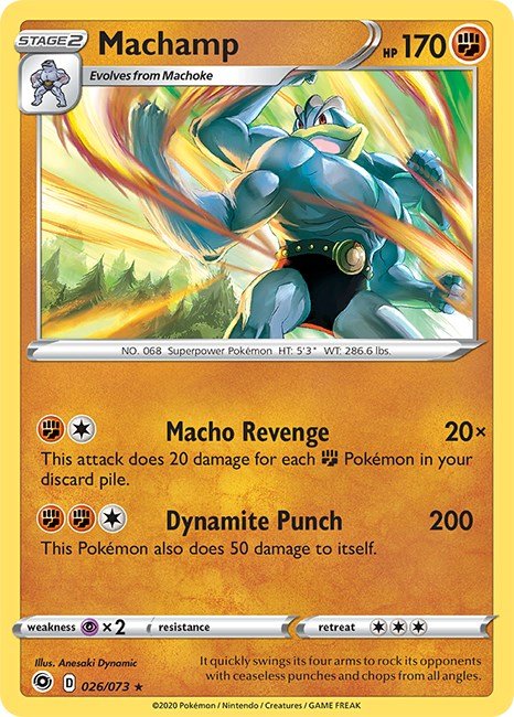 Pokemon Machamp 26/73 Champion's Path Holo - EternaCards