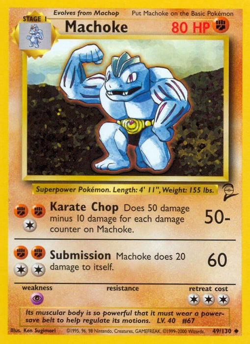 Pokemon Machoke 049/130 Base Set 2 Normal - Eterna Cards