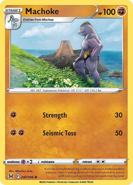 Pokemon Machoke 087/196 SWSH11: Lost Origin Reverse Holo - EternaCards