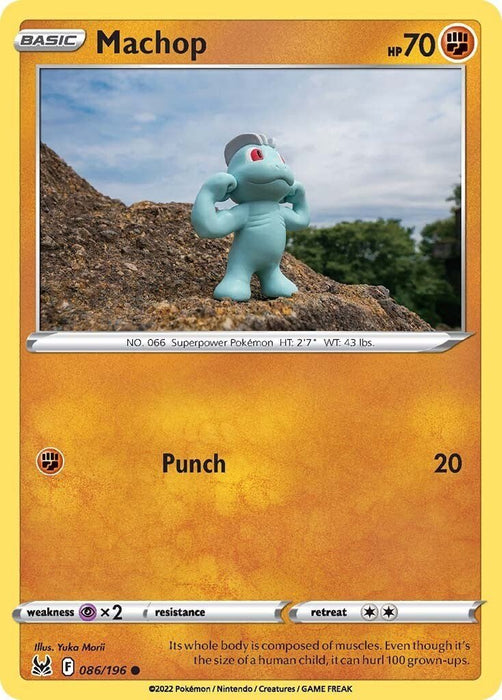 Pokemon Machop 086/196 SWSH11: Lost Origin Reverse Holo - EternaCards