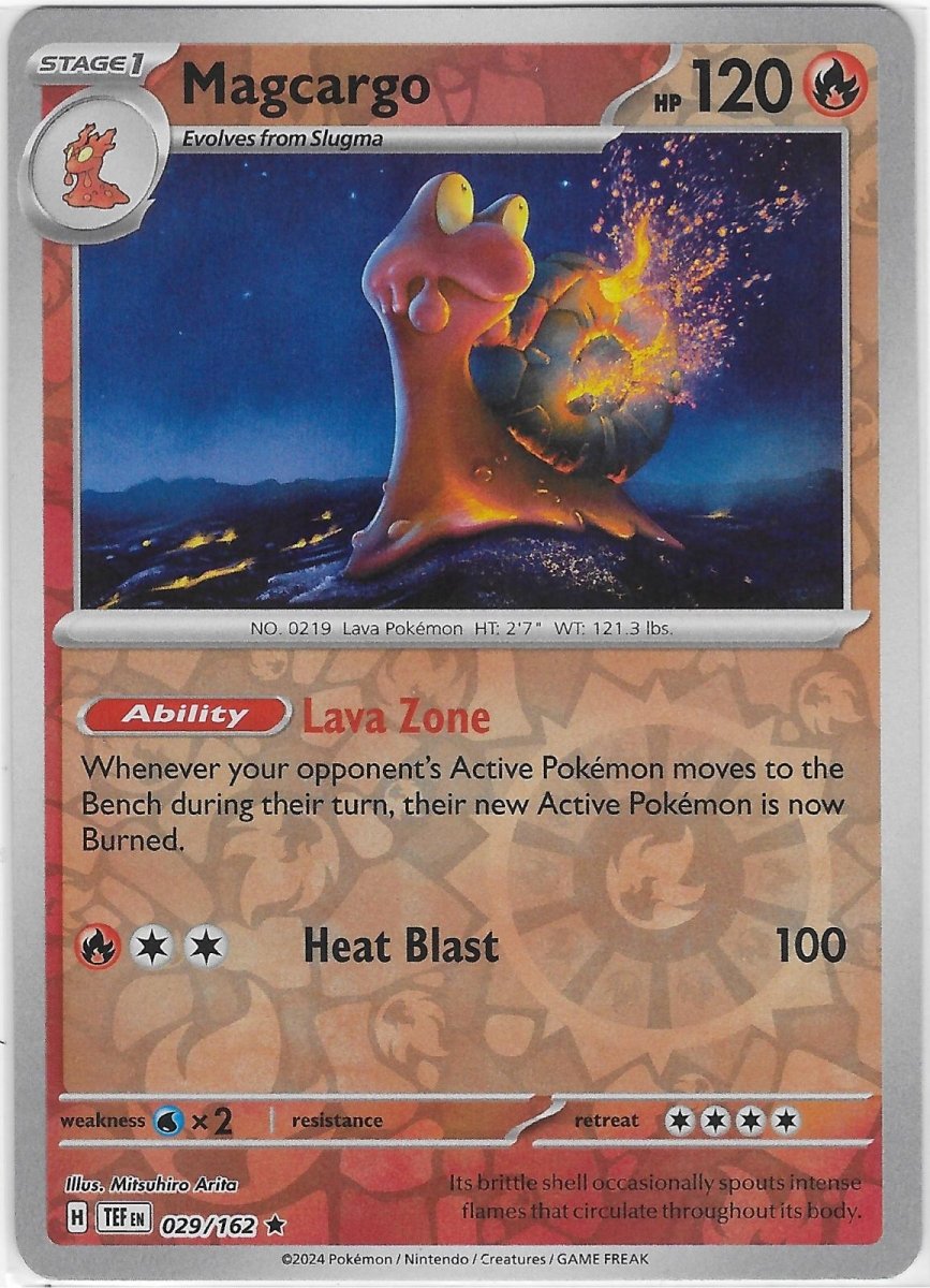 Pokemon Magcargo 029/162 SV05: Temporal Forces Holo
