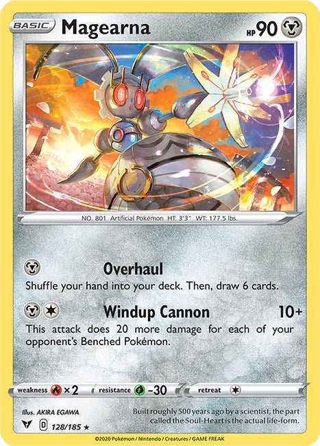 Pokemon Magearna 128/185 SWSH04: Vivid Voltage Holo