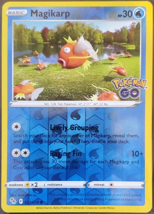 Pokemon Magikarp 021/078 Pokemon GO Normal - Eterna Cards