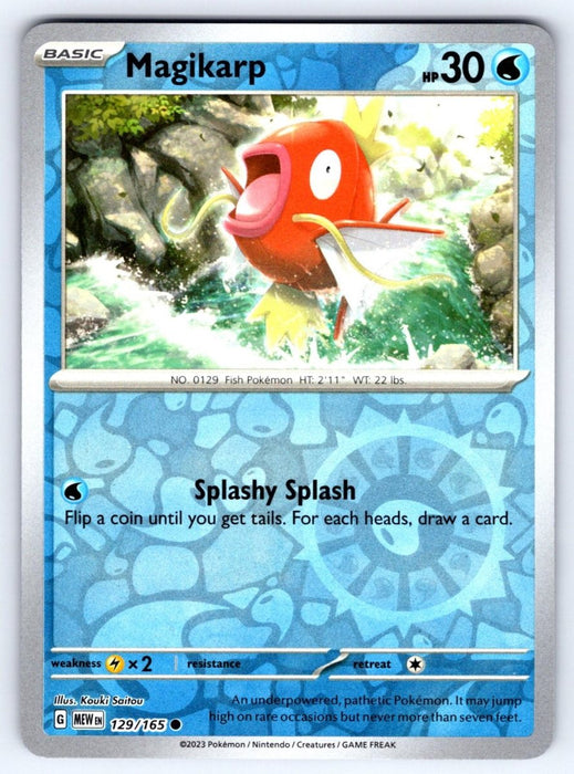 Pokemon Magikarp 129/165 SV: Scarlet & Violet 151 Normal - Eterna Cards