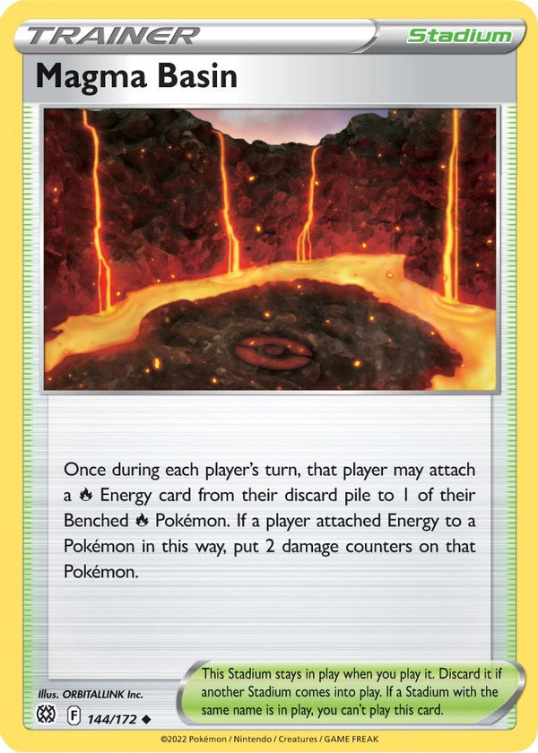 Pokemon Magma Basin 144/172 SWSH09: Brilliant Stars Reverse Holo