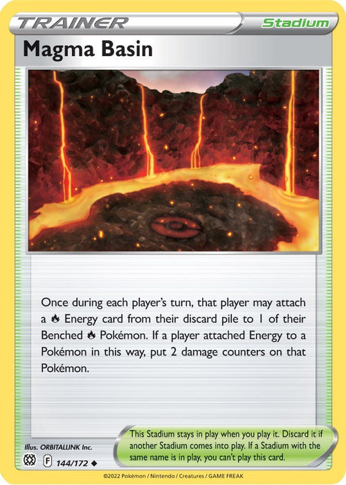 Pokemon Magma Basin 144/172 SWSH09: Brilliant Stars Reverse Holo - EternaCards
