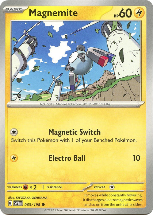 Pokemon Magnemite 063/198 SV01: Scarlet & Violet Base Set Normal - EternaCards