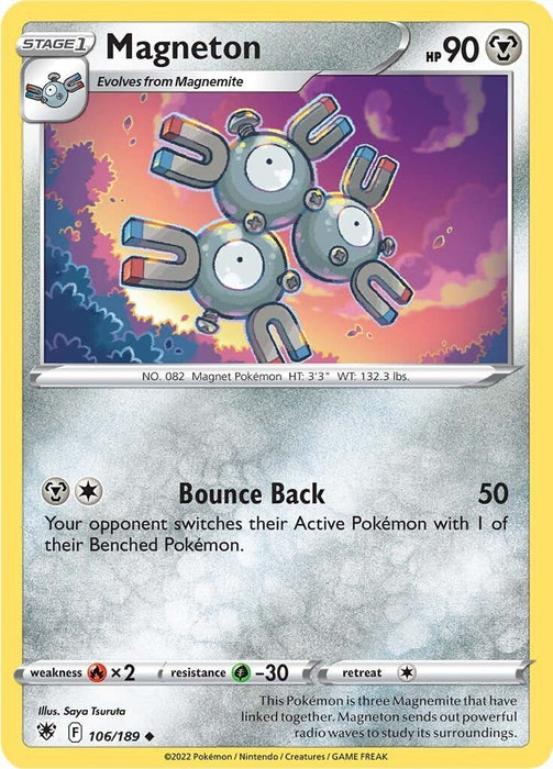 Pokemon Magneton 106/189 SWSH10: Astral Radiance Normal - EternaCards