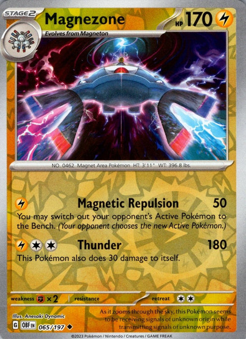 Pokemon Magnezone 065/197 SV03: Obsidian Flames Normal - Eterna Cards