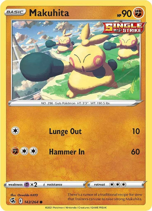 Pokemon Makuhita 142/264 SWSH08: Fusion Strike Normal - EternaCards