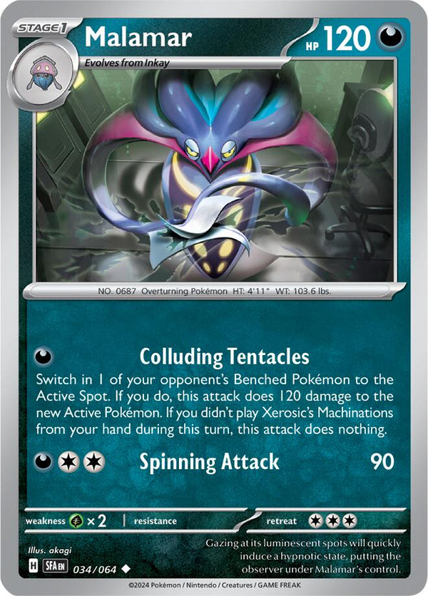 Pokemon Malamar 034/064 SV: Shrouded Fable Normal