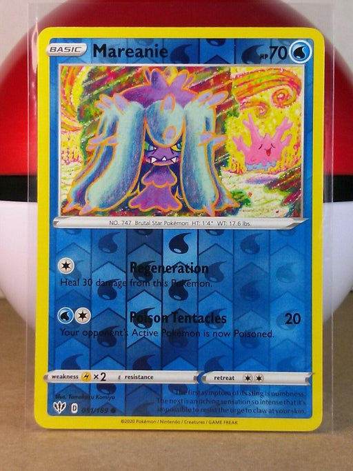 Pokemon Mareanie 051/189 SWSH03: Darkness Ablaze Normal - Eterna Cards