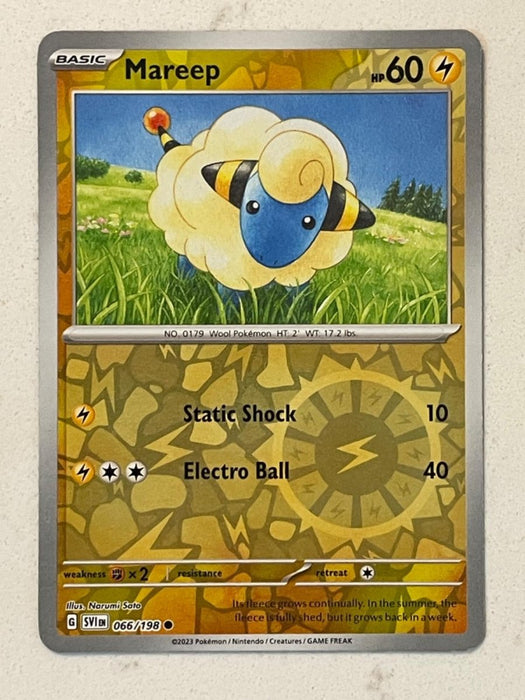 Pokemon Mareep 066/198 SV01: Scarlet & Violet Base Set Normal - Eterna Cards