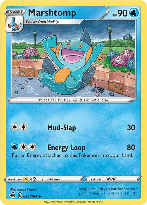 Pokemon Marshtomp 063/264 SWSH08: Fusion Strike Normal - EternaCards