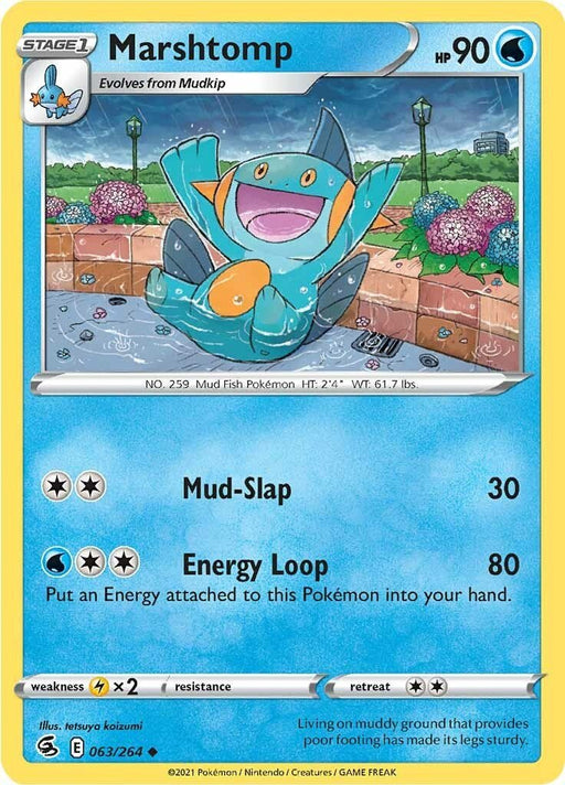 Pokemon Marshtomp 063/264 SWSH08: Fusion Strike Normal - EternaCards