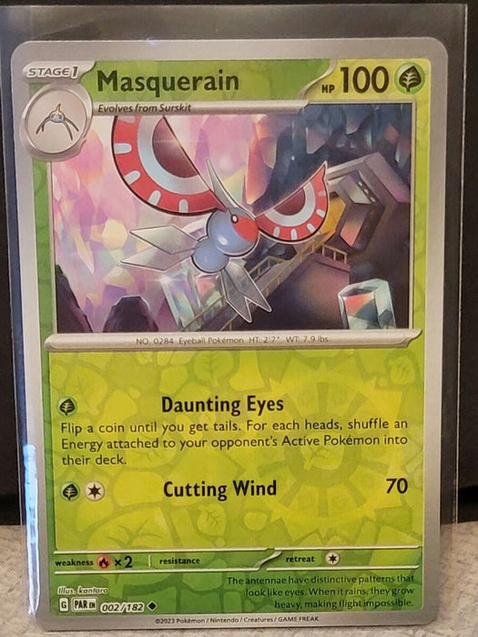 Pokemon Masquerain 002/182 SV04: Paradox Rift Normal - Eterna Cards