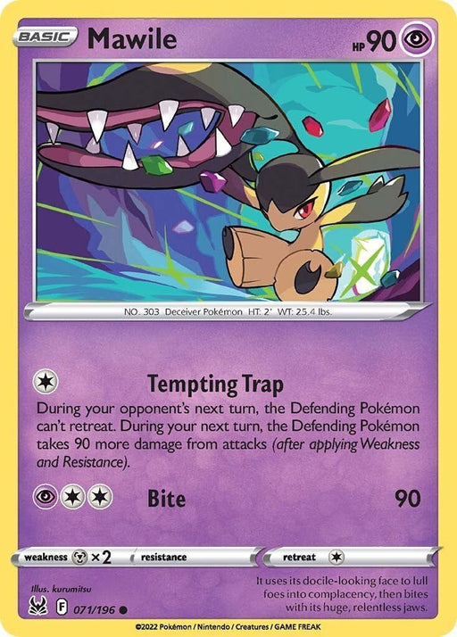 Pokemon Mawile 071/196 SWSH11: Lost Origin Reverse Holo - EternaCards
