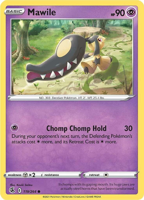 Pokemon Mawile 119/264 SWSH08: Fusion Strike Reverse Holo - EternaCards