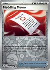 Pokemon Meddling Memo 181/191 SV08: Surging Sparks Reverse Holo