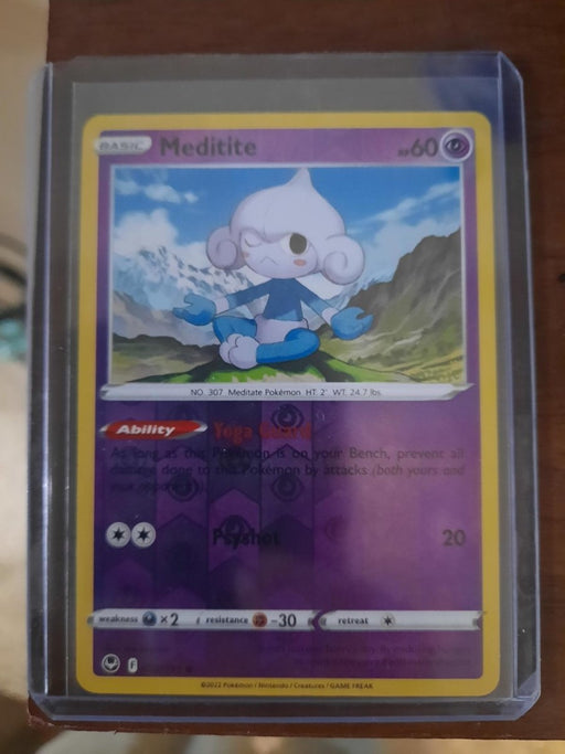 Pokemon Meditite 072/195 SWSH12: Silver Tempest Normal - Eterna Cards