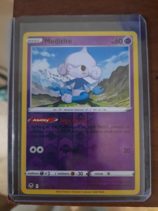 Pokemon Meditite 072/195 SWSH12: Silver Tempest Normal - Eterna Cards