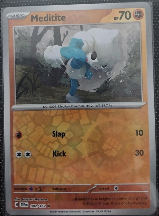 Pokemon Meditite 082/162 SV05: Temporal Forces Normal - Eterna Cards
